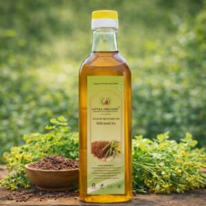 Organic Yellow Mustard Oil (Kachi Ghani)