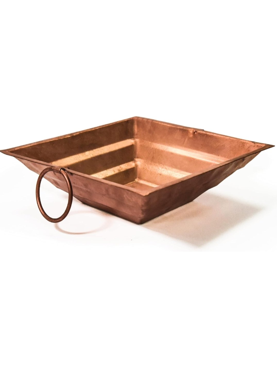 Pure copper pyramid havan kund for Agnihotra and Vedic fire rituals.