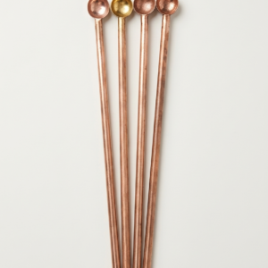Pure copper Achmani spoon for offering water and performing pooja rituals.