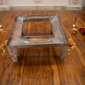 Pure copper havan kund stand for Agnihotra and traditional Vedic fire rituals
